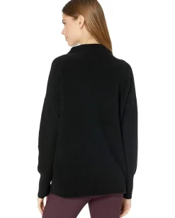 Vince Sweaters<Boiled Funnel Neck Pullover Black