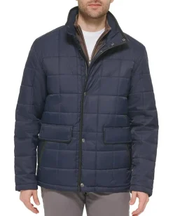 Activewear|Cole Haan Box Quilt Jacket Navy 1