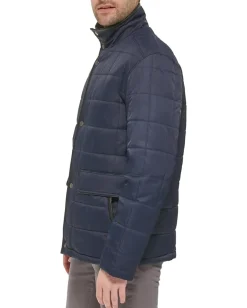 Activewear|Cole Haan Box Quilt Jacket Navy 1