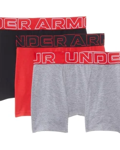 Under Armour Kids Clothing<Boxer Brief Underwear (Big Kid) Red