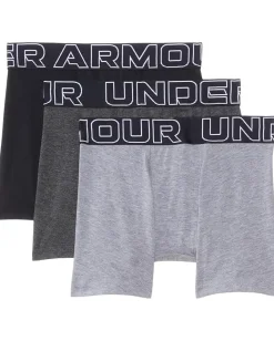 Clothing|Under Armour Kids Boxer Brief Underwear (Big Kid) Steel