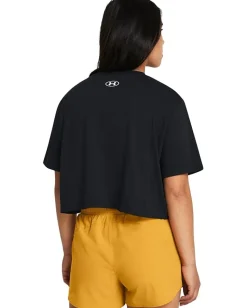 Women Under Armour Boxy Crop Logo Short Sleeve T Shirt