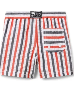 Clothing|Janie and Jack Boys Seersucker Swim Trunk (Toddler/Little Kid/Big Kid) Multicolor