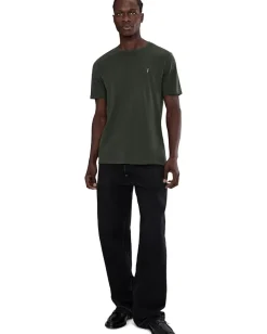 Activewear|T-Shirts|AllSaints Brace Short Sleeve Crew Duffel Green