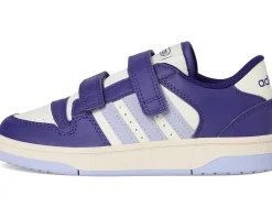 adidas Kids Break Start Elastic Lace Basketball Shoes (Little Kid) Team Collegiate Purple/Violet Tone/White Sale