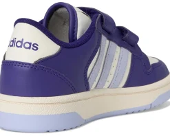 adidas Kids Break Start Elastic Lace Basketball Shoes (Little Kid) Team Collegiate Purple/Violet Tone/White Sale