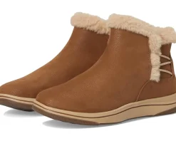 Boots|Boots|Clarks Breeze Fur Dark Tan Combi Textile