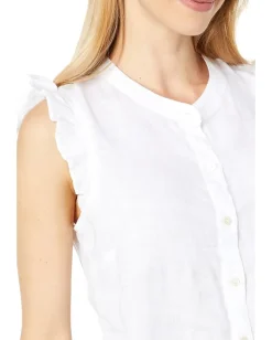 Lilly Pulitzer Briette Button Down Resort White