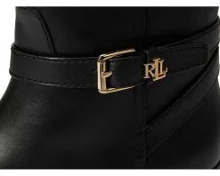 Boots|Boots|Lauren Ralph Lauren Brooke II Burnished Leather Tall Boots Black
