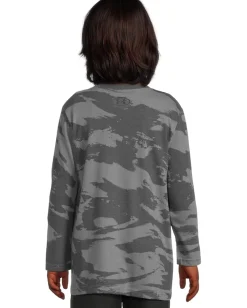 Clothing|Under Armour Kids Brushed Camo Tee (Big Kid) Castlerock