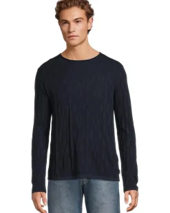 Activewear|Sweaters|John Varvatos Brycen Crew Y2541W25 Navy