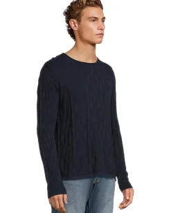 Activewear|Sweaters|John Varvatos Brycen Crew Y2541W25 Navy
