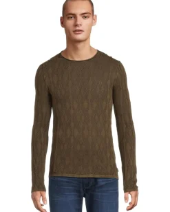 John Varvatos Brycen Crew Y2541W25 Teakwood New