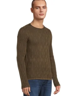 John Varvatos Brycen Crew Y2541W25 Teakwood New