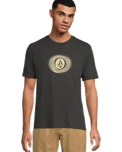 Volcom Buckel Up Tee Washed Black Heather Clearance