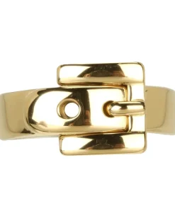 Michael Kors Buckle Ring Gold Discount