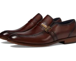 Oxfords|Oxfords|Stacy Adams Buckley Moc Toe Slip-On Brown