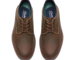 Clarks Burchill Derby Beeswax Leather Clearance