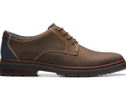 Clarks Burchill Derby Beeswax Leather Clearance