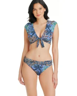 Bleu Rod Beattie By the Sea Sarong Hipster Navy Multi New