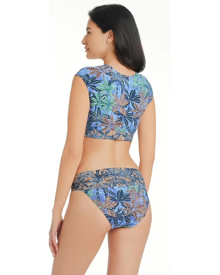 Bleu Rod Beattie By the Sea Sarong Hipster Navy Multi New