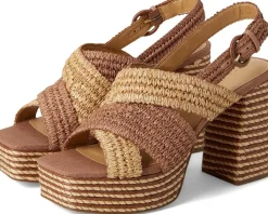 Heels|Sandals|Marc Fisher LTD Caddy Dark Tan/Natural