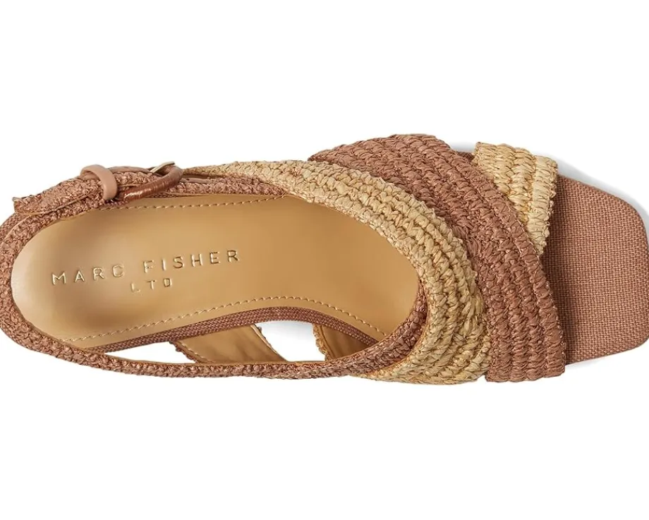 Heels|Sandals|Marc Fisher LTD Caddy Dark Tan/Natural
