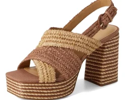 Heels|Sandals|Marc Fisher LTD Caddy Dark Tan/Natural