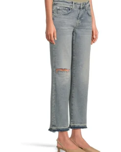 7 For All Mankind Calie Straight Ankle Shore Break Outlet