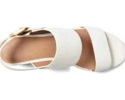 Aerosoles Camera White Crackled Leather Online