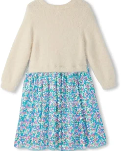 Hatley Kids Clothing<Cami Lace Fuzzy Mixed Sequin Skirt Dress (Toddler/Little Kid/Big Kid) Natural