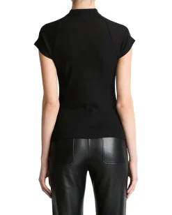 Vince Shirts & Tops|Shirts & Tops<Cap Sleeve Raglan Mock Neck Black