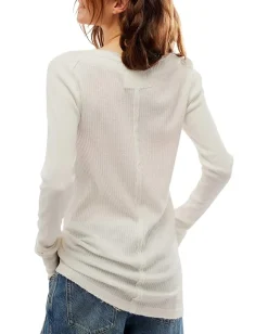 Free People Shirts & Tops|Shirts & Tops<Care Honey B Crew Neck Ivory