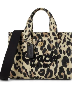 COACH Cargo Tote 26 with Leopard Print Natural Leopard Hot