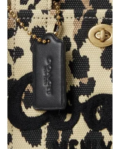 COACH Cargo Tote 26 with Leopard Print Natural Leopard Hot