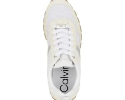 Calvin Klein Carlla White/Beige Multi New