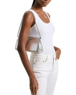 MICHAEL Michael Kors Handbags|Handbags<Carmine Medium East West Clutch Silver