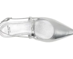 Kate Spade New York Carolina Slingback Flat Silver Hot