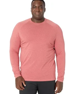 tasc Performance Activewear|T-Shirts<Carrollton Long Sleeve Fitness T-Shirt Earth Red Heather