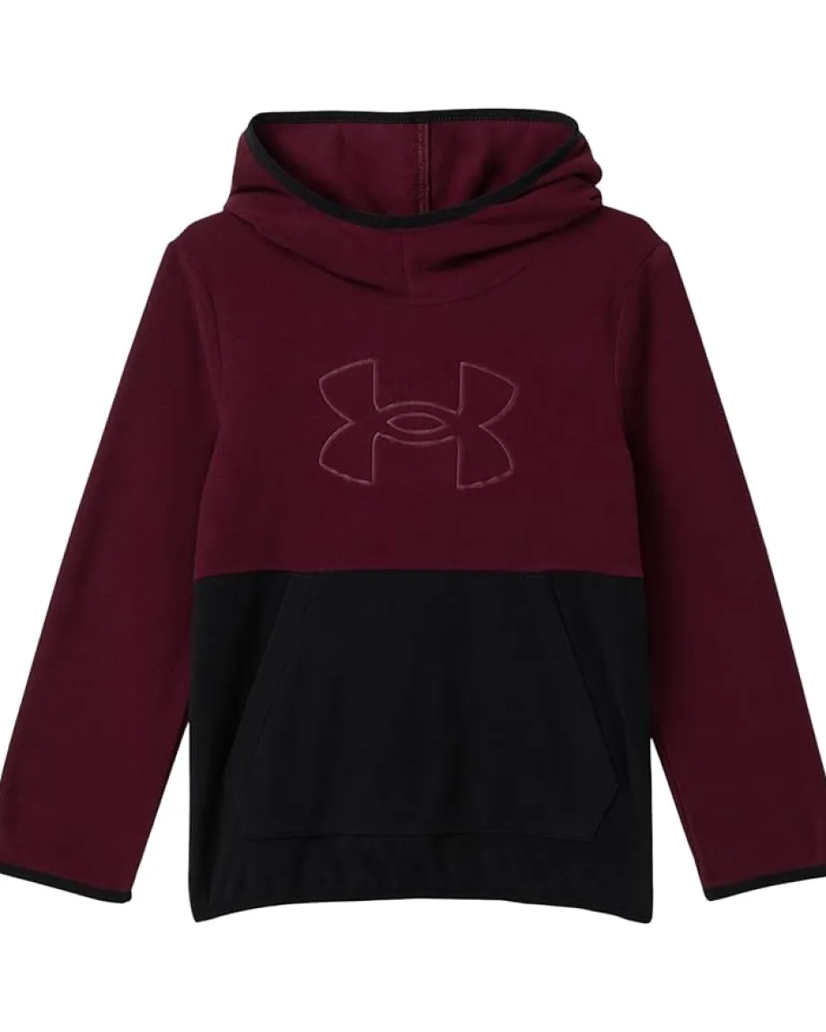 Under Armour Kids Clothing<CB Hundo Hoodie (Big Kid) Dark Maroon