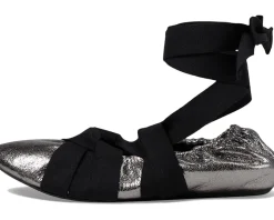Flats|Free People Cece Wrap Ballet Flat Pewter