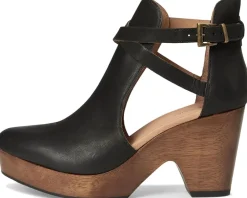 Clogs & Mules|Free People Cedar Leather Clogs Black Leather
