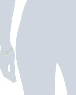 Dogeared Centered Medium Circle 2 Chain Bracelet Gold Dipped Hot