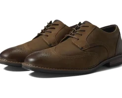 Oxfords|Oxfords|Nunn Bush Centro Flex Wing Tip Oxford Brown Crazy Horse