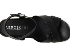 Aerosoles Heels|Sandals<Chabella Black Leather