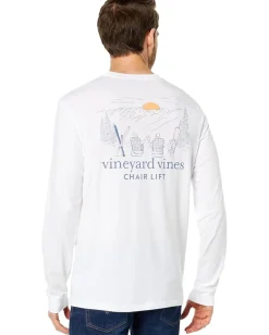 Vineyard Vines Chair Lift Long Sleeve Pocket Tee