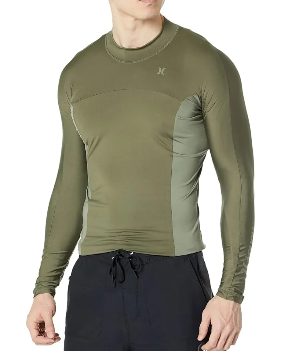 Hurley Activewear|Swimwear<Chanel Crossing Paddle Series Long Sleeve Surf Top Olive
