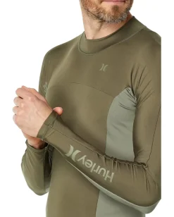 Hurley Activewear|Swimwear<Chanel Crossing Paddle Series Long Sleeve Surf Top Olive