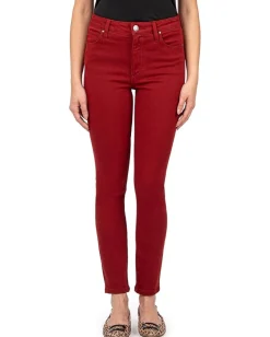 KUT from the Kloth Jeans<Charlize High-Rise Cigarette Leg With Regular Hem In Red