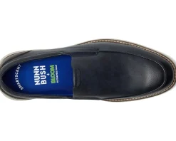Nunn Bush Chase Moccasin Toe Slip-On Lightweight Contemporary Loafer Navy Multi Best